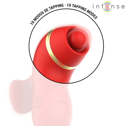 INTENSE - ESTIMULADOR DE PATTY COM 4 PONTAS, SUCÇÃO, TOQUES, CÓCEGAS E LAMBIDAS