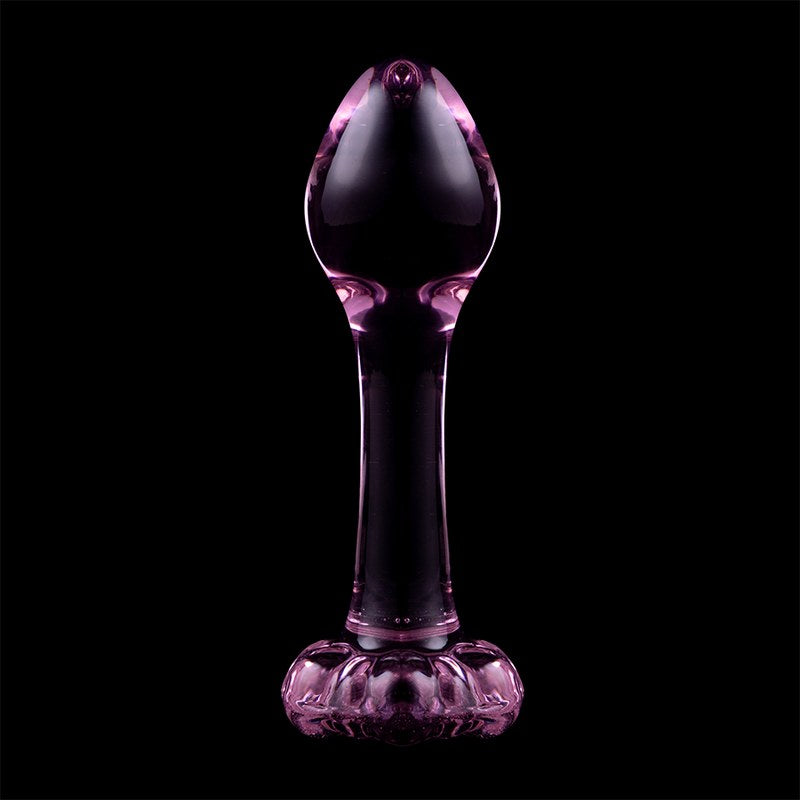 Modelo 2 — Vidrio rosa, 11 cm — Serie Nebula de Ibiza