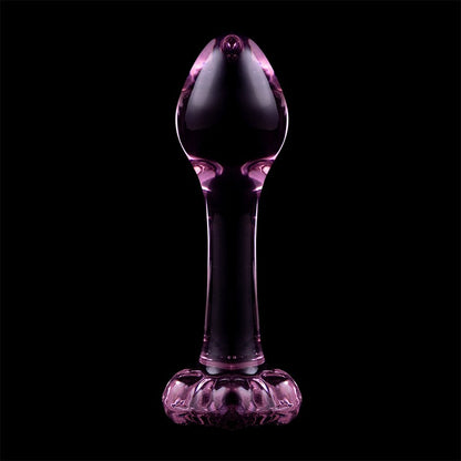 Modelo 2 — Vidrio rosa, 11 cm — Serie Nebula de Ibiza