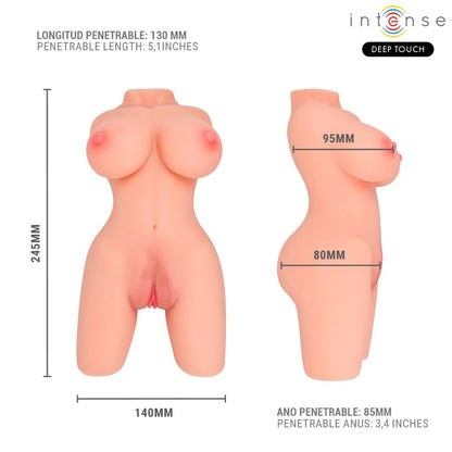 Jesse — Torso Masturbador com Dupla Penetração — Intense