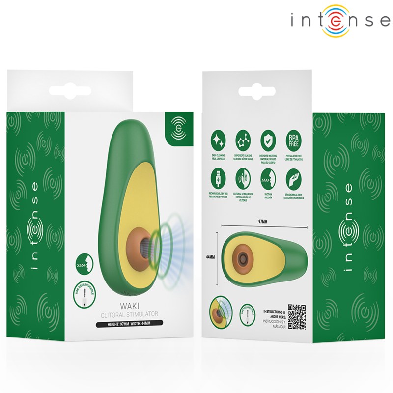 Waki Abacate — Estimulador Clitoriano por Ondas de Ar — Intense