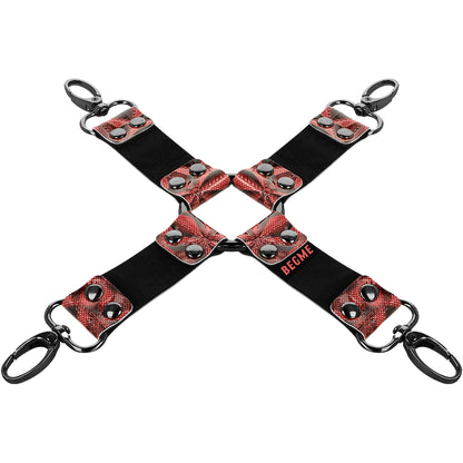 BEGME — Premium leren hogtie van vegan leer met neopreen voering