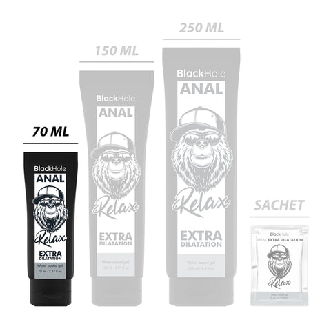 Black Hole Gel de Dilatação Anal à Base de Água — 70ml
