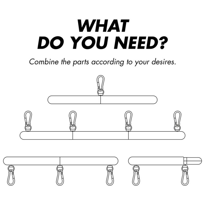 Bondage — Barra Separadora Ajustável 4 Peças — vista adicional 3