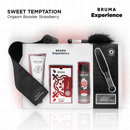 Bruma Xperience Strawberry Temptation — Sensuele set met stimulerend product en accessoires