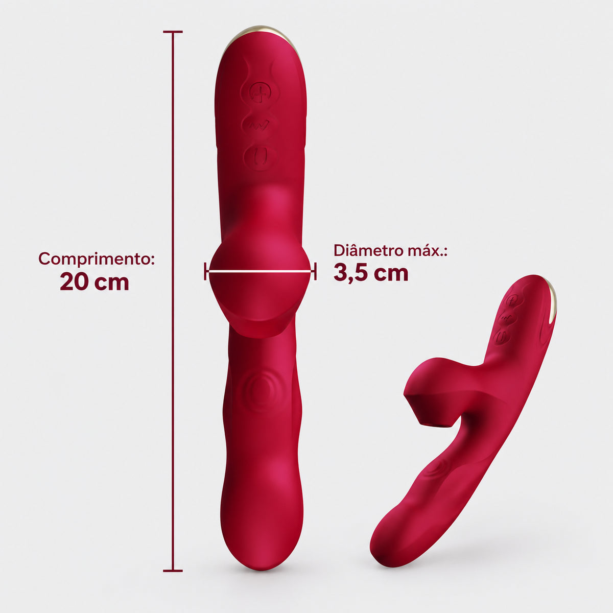 Bump — Vibrador con Rotación y Succión — Armony