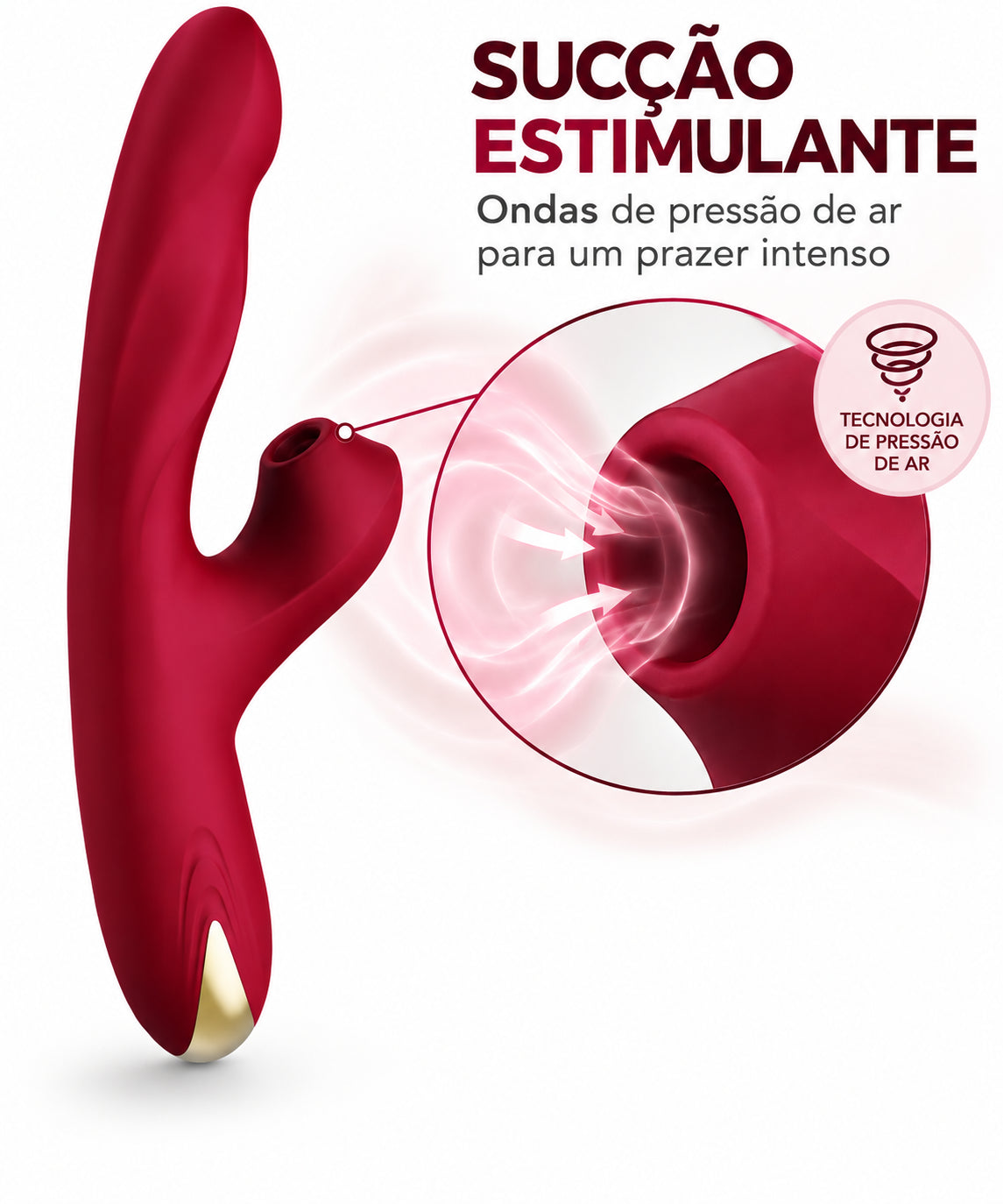 Bump — Vibrador com Rotação e Sucção — Armony — imagem 8