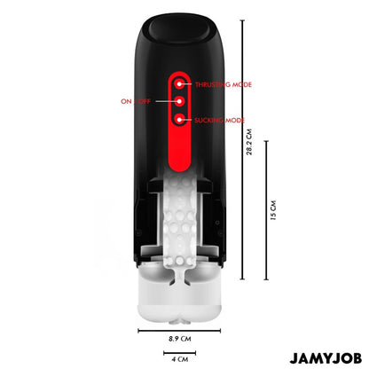 JAMYJOB - MASTURBADOR AUTOMÁTICO PHANTOM VAGINA 5 MODOS DE SUCÇÃO E IMPULSO