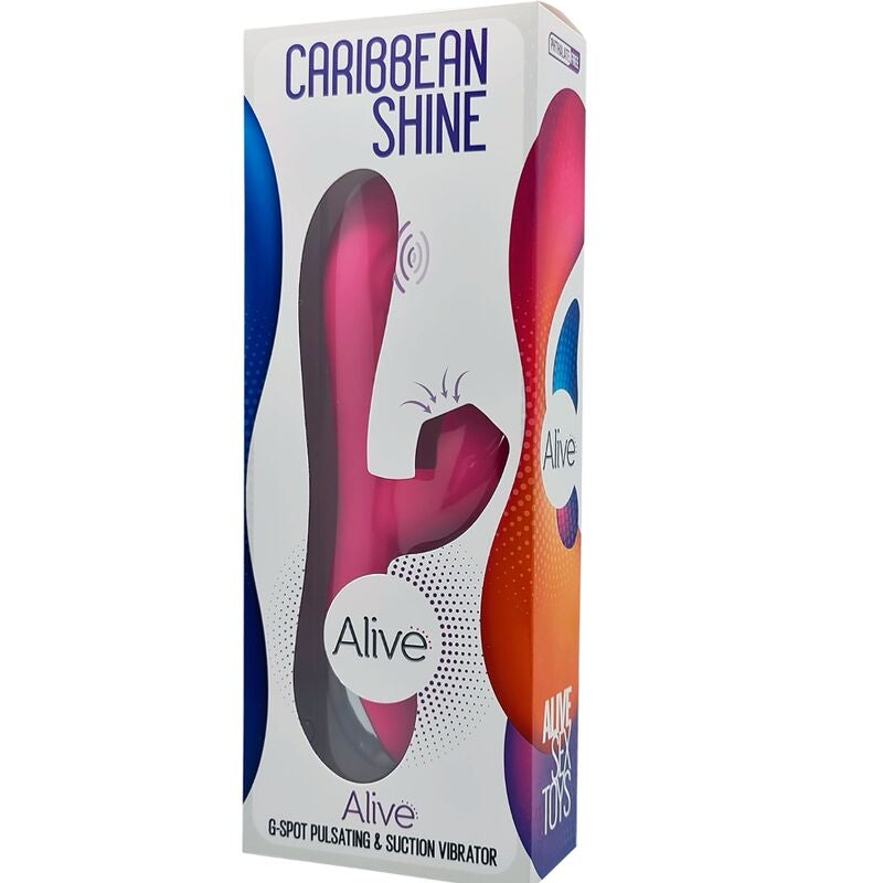Caribbean Shine — Vibrador de Ponto G com Sucção — Alive — Fúcsia — vista 5