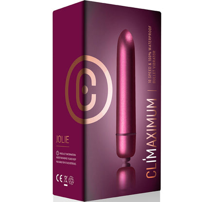 Climaximum — Mini vibratore bullet Jolie con 10 intensità (IPX7)