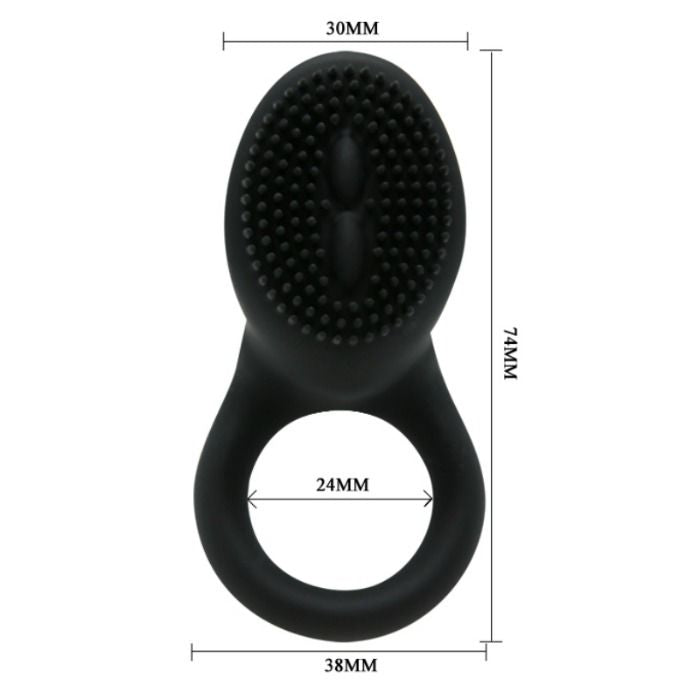 Cobra Anel Vibrador Preto
