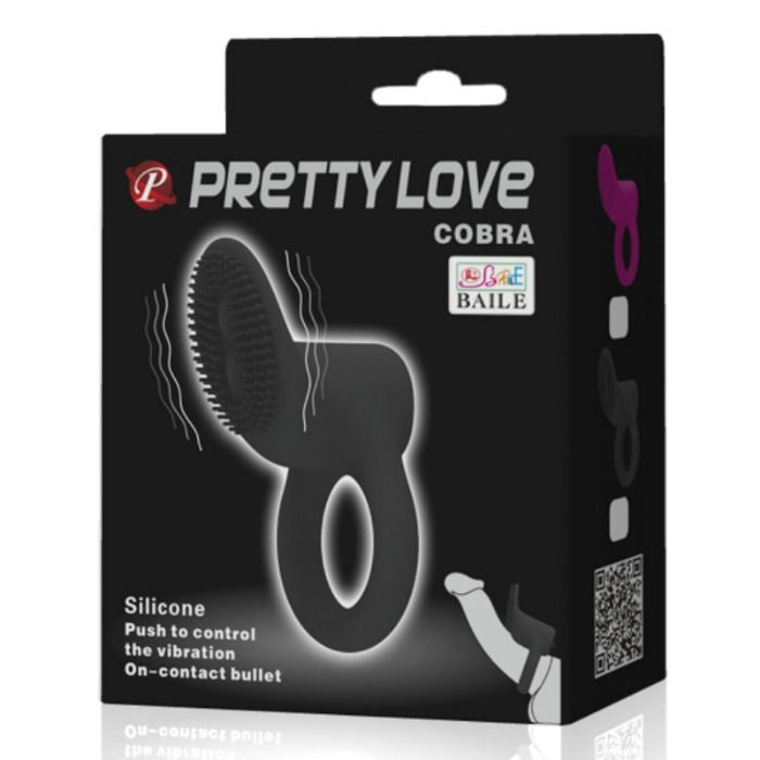 Cobra Anel Vibrador Preto
