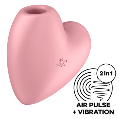 Cutie Heart • Estimulador cardíaco Air Pulse + Vibración (132 Combinaciones)