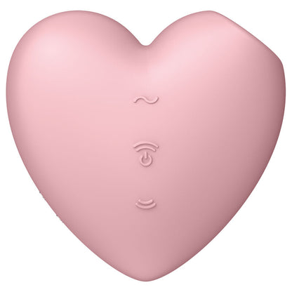 Cutie Heart • Estimulador cardíaco Air Pulse + Vibración (132 Combinaciones)