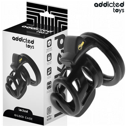 Locked Gilden — 8.5 cm Chastity Cage — Addicted Toys
