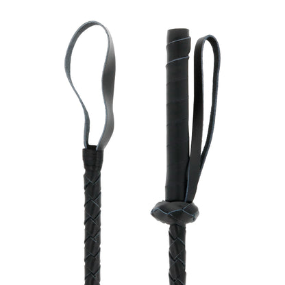 Darkness — BDSM-zweep met leren uiteinde, 60 cm