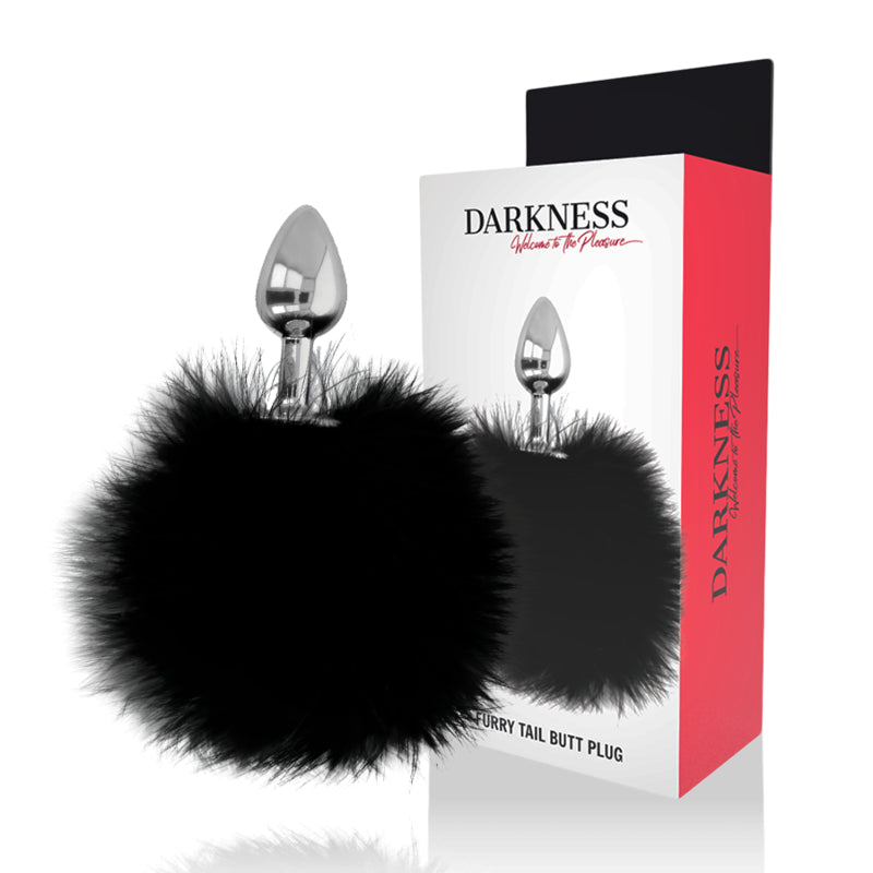 Darkness Anal Plug with Black Tail – Compact, Comfortable, and Fetish