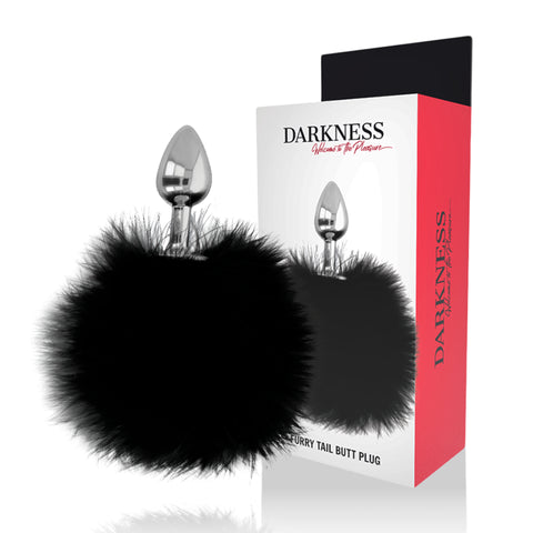 Darkness Plug Anal com Cauda Preta — Compacto, Confortável e Fetiche