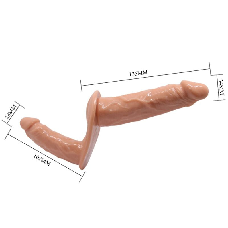 Dildo Duplo com Arnês Ajustável • Estimulação para Dois — vista adicional 3