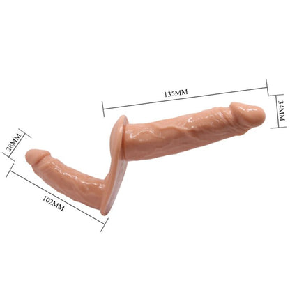 Gode double avec harnais réglable • Stimulation pour deux