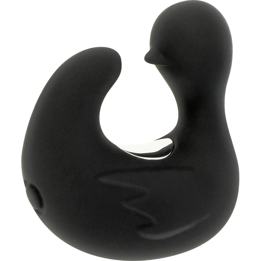 Duckymania — Oplaadbare vingervibrator in eendvorm — Black & Silver