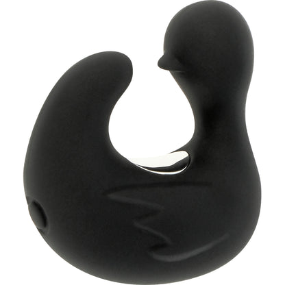 Duckymania — Oplaadbare vingervibrator in eendvorm — Black & Silver