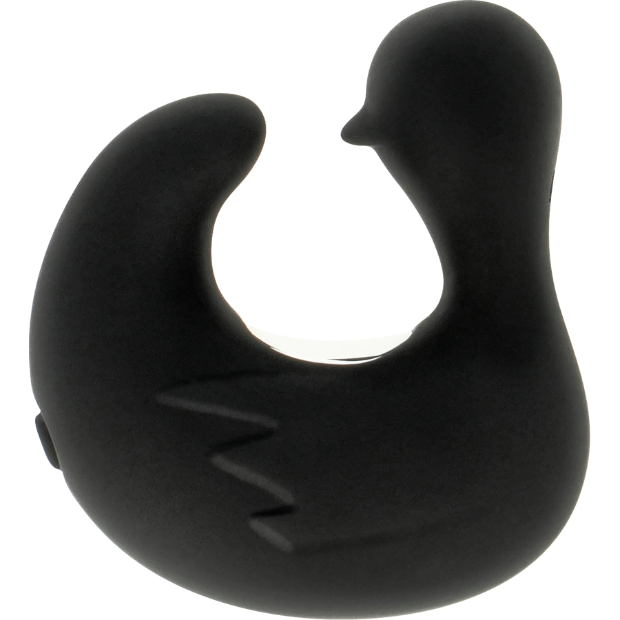 Duckymania — Oplaadbare vingervibrator in eendvorm — Black & Silver