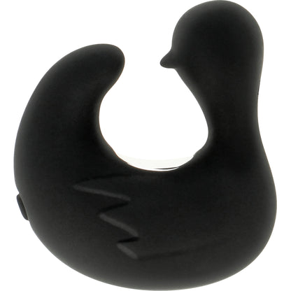 Duckymania — Oplaadbare vingervibrator in eendvorm — Black & Silver