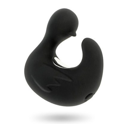 Duckymania — Oplaadbare vingervibrator in eendvorm — Black & Silver