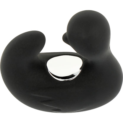 Duckymania — Oplaadbare vingervibrator in eendvorm — Black & Silver