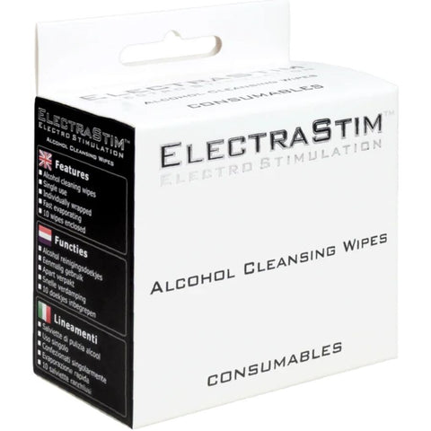 ElectraStim — Lenços de Limpeza com Álcool 70% (10 Unidades)