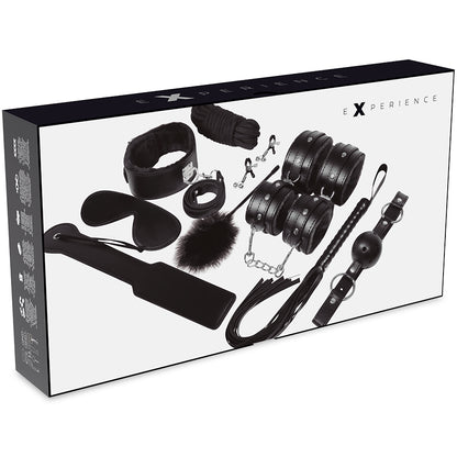 Experience — Kit BDSM Fetish negro de 11 piezas