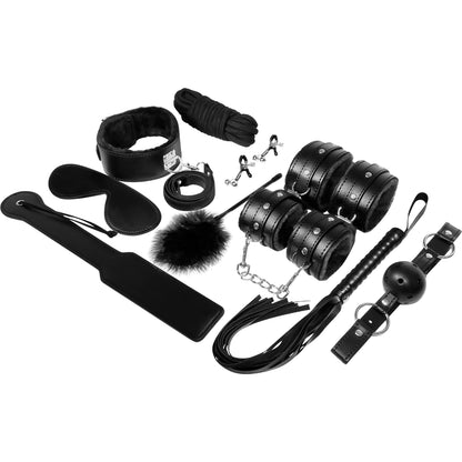 Experience — Kit BDSM Fetish negro de 11 piezas