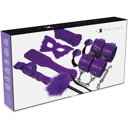 EXPERIENCE — Kit BDSM Fetish com 8 Peças (Vermelho ou Roxo)