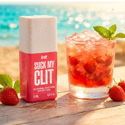 Intt — Suck My Clit Gel com Efeito de Sucção Morango Silvestre 15 Ml