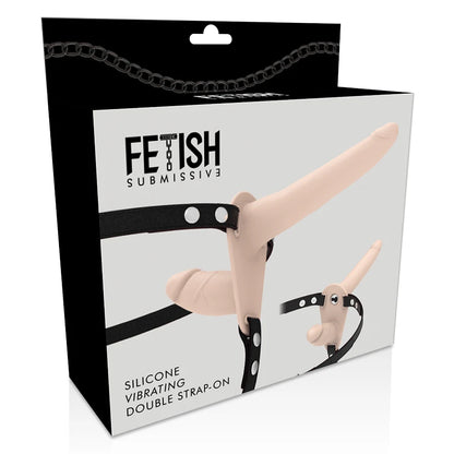 Harnais Vibrant Soumis Fetish — Double Pénétration, Modes 10