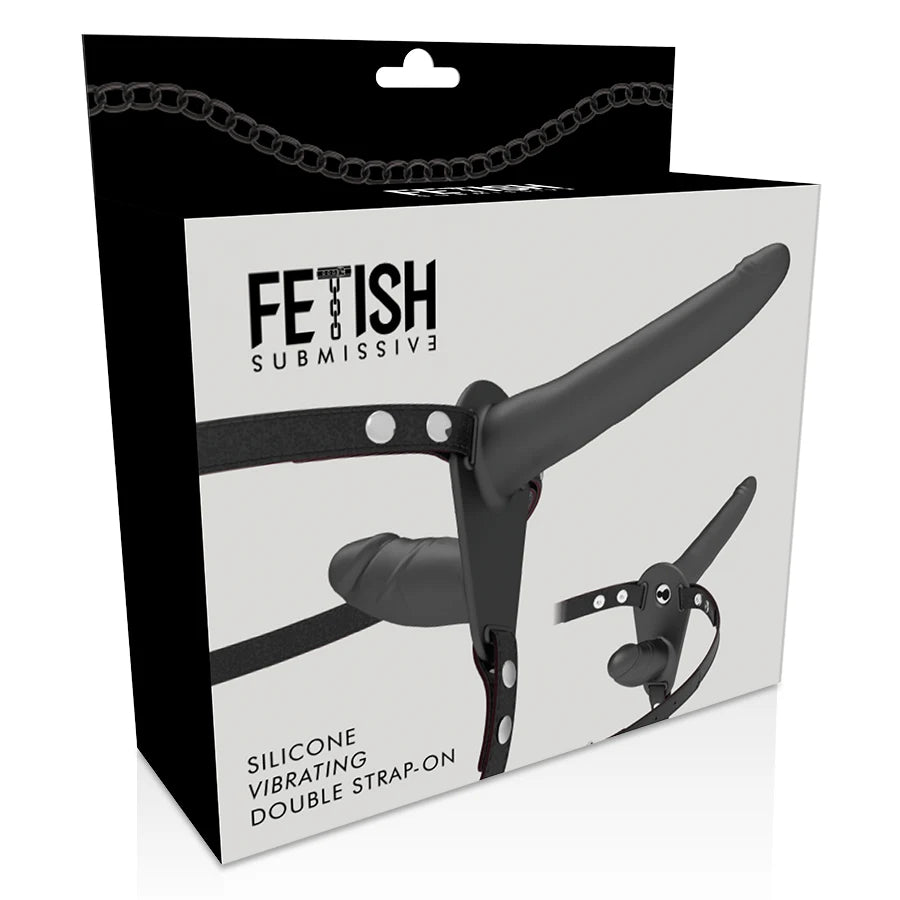 Arnês Vibratório Fetish Submissive (Preto) — embalagem vista de frente