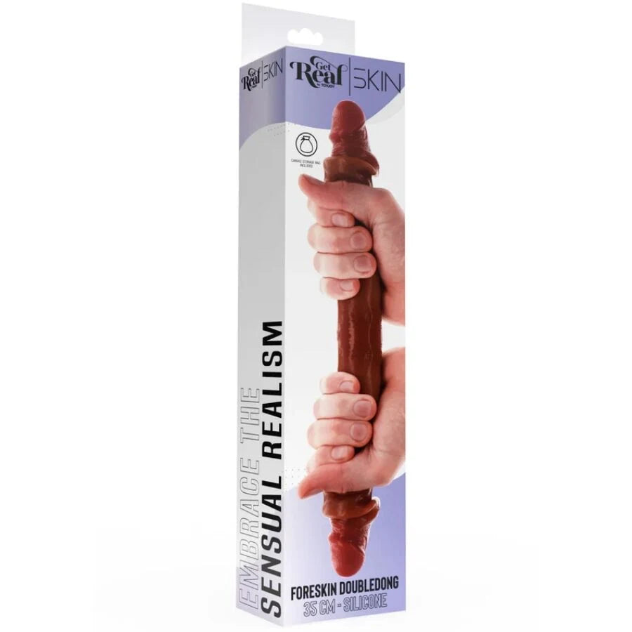 Gode Double Get Real Skin Double — silicone à double densité