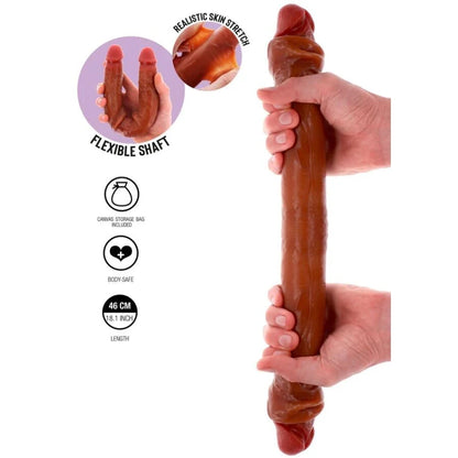 Gode Double Get Real Skin Double — silicone à double densité
