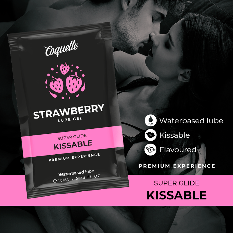 Coquette Chic Desire — Lubrificante Beijável de Morango, 10 ml — imagem 3