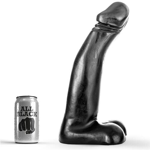 All Black — Dildo de Fisting Preto Realístico 29 cm
