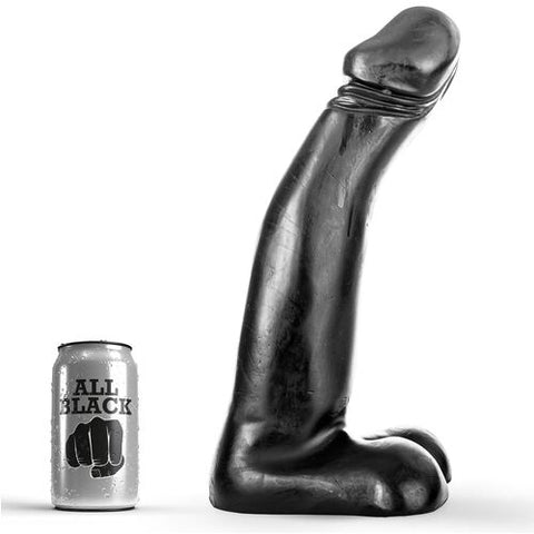 All Black — Dildo de Fisting Preto Realístico 29 cm — imagem principal