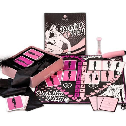 Secretplay Jogo de Tabuleiro Erótico com Cartas, Acessórios e Kamasutra