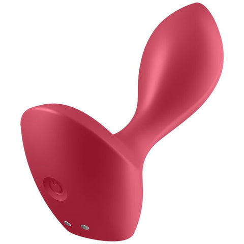 Backdoor Lover Plug Anal Vibratório com 12 Modos (Vermelho, Recarregável) — imagem principal