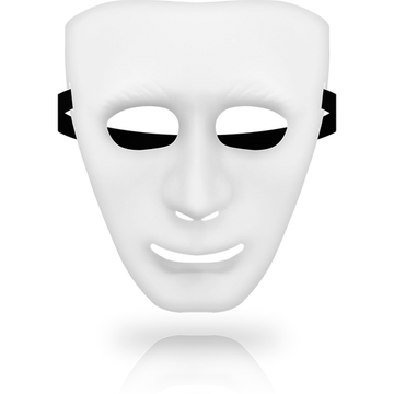 Máscara Branca Misteriosa Unissex — vista adicional 2