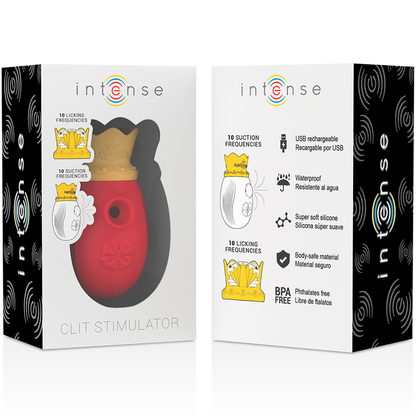 Estimulador de Clitóris 10 Modos de Sucção e Lamber — Intense