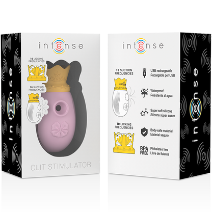Estimulador de Clitóris 10 Modos de Sucção e Lamber — Intense