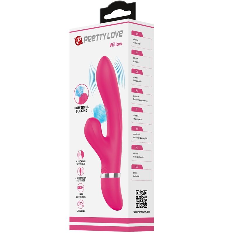 Willow Rabbit — Vibrador com Sucção Clitoriana — Pretty Love — produto — vista 4