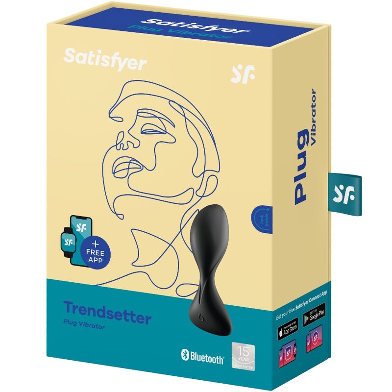 SATISFYER – Trendsetter Plug Anal Vibratório 12 Modos + App Connect