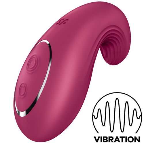 SATISFYER – Vibrador Lay-On com Ponta Curvada e 12 Modos